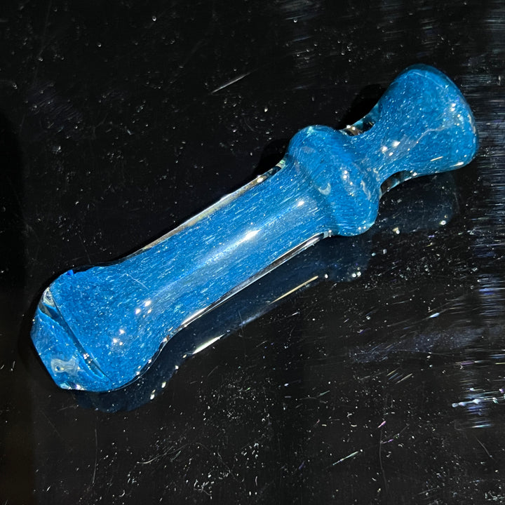 Salish Blue Chillum Glass Pipe Schutz Glass   