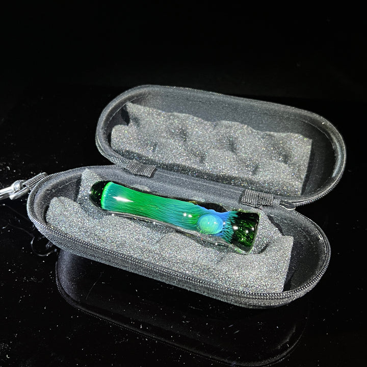 Thick Fume Chillum + Case Combo Glass Pipe Chuck Glass