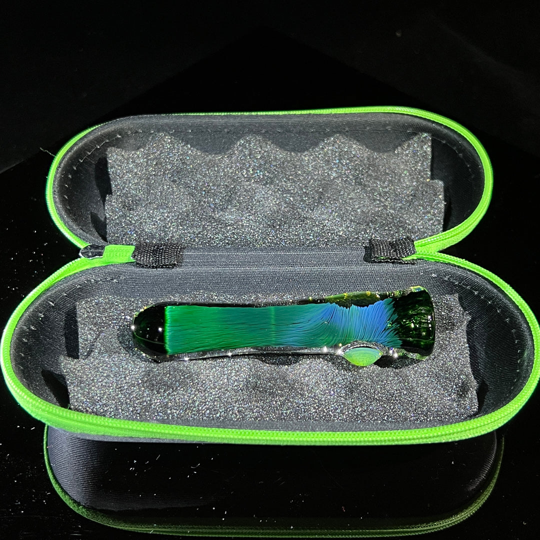 Thick Fume Chillum + Case Combo Glass Pipe Chuck Glass