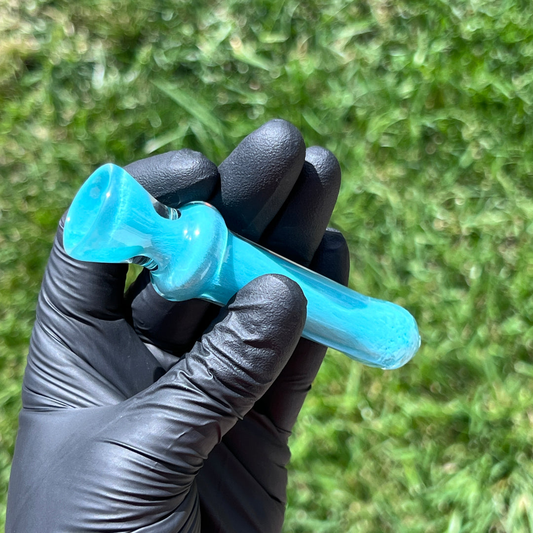 Seaside Turquoise Chillum Glass Pipe Schutz Glass   