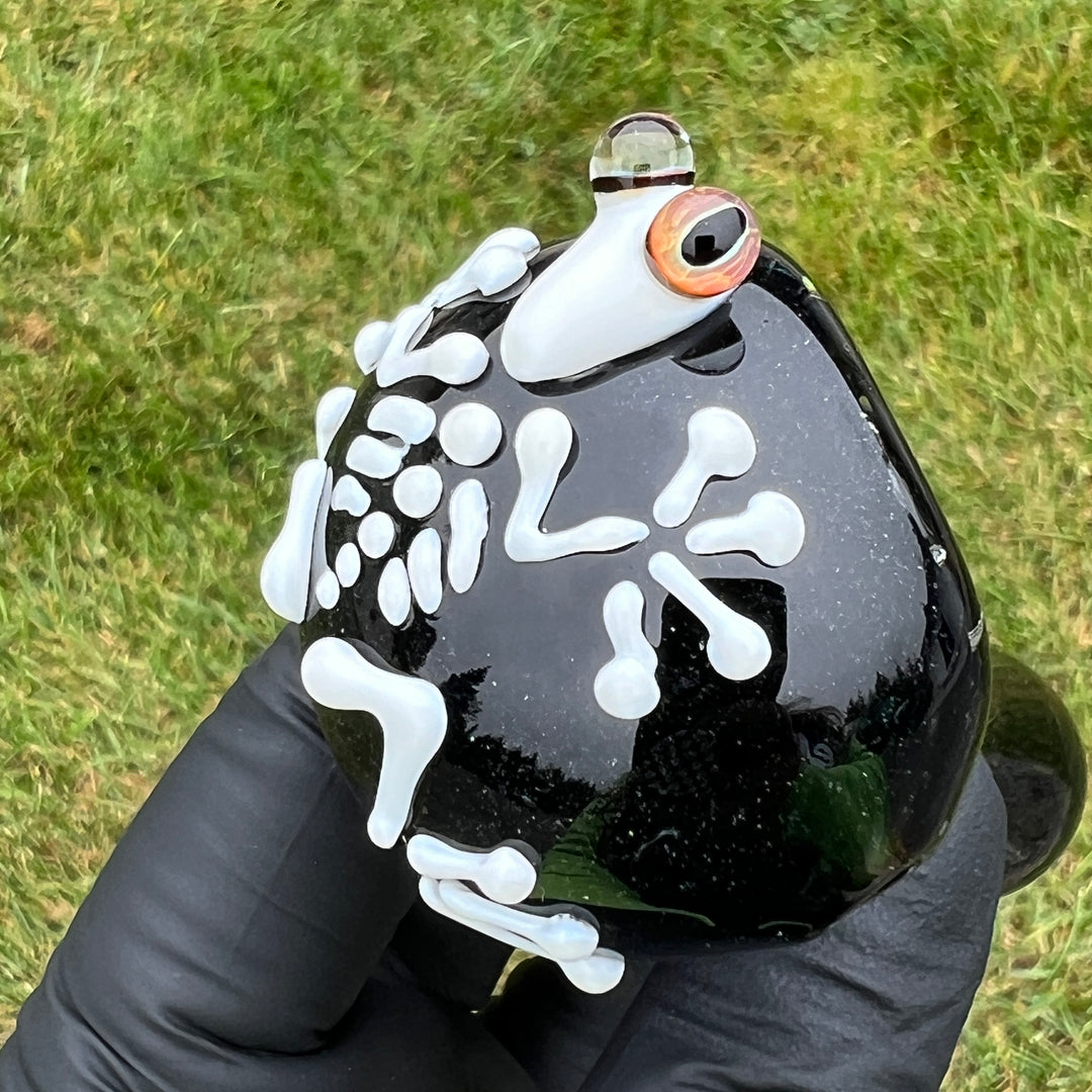 Frog Skeleton Pipe Glass Pipe Beezy Glass   