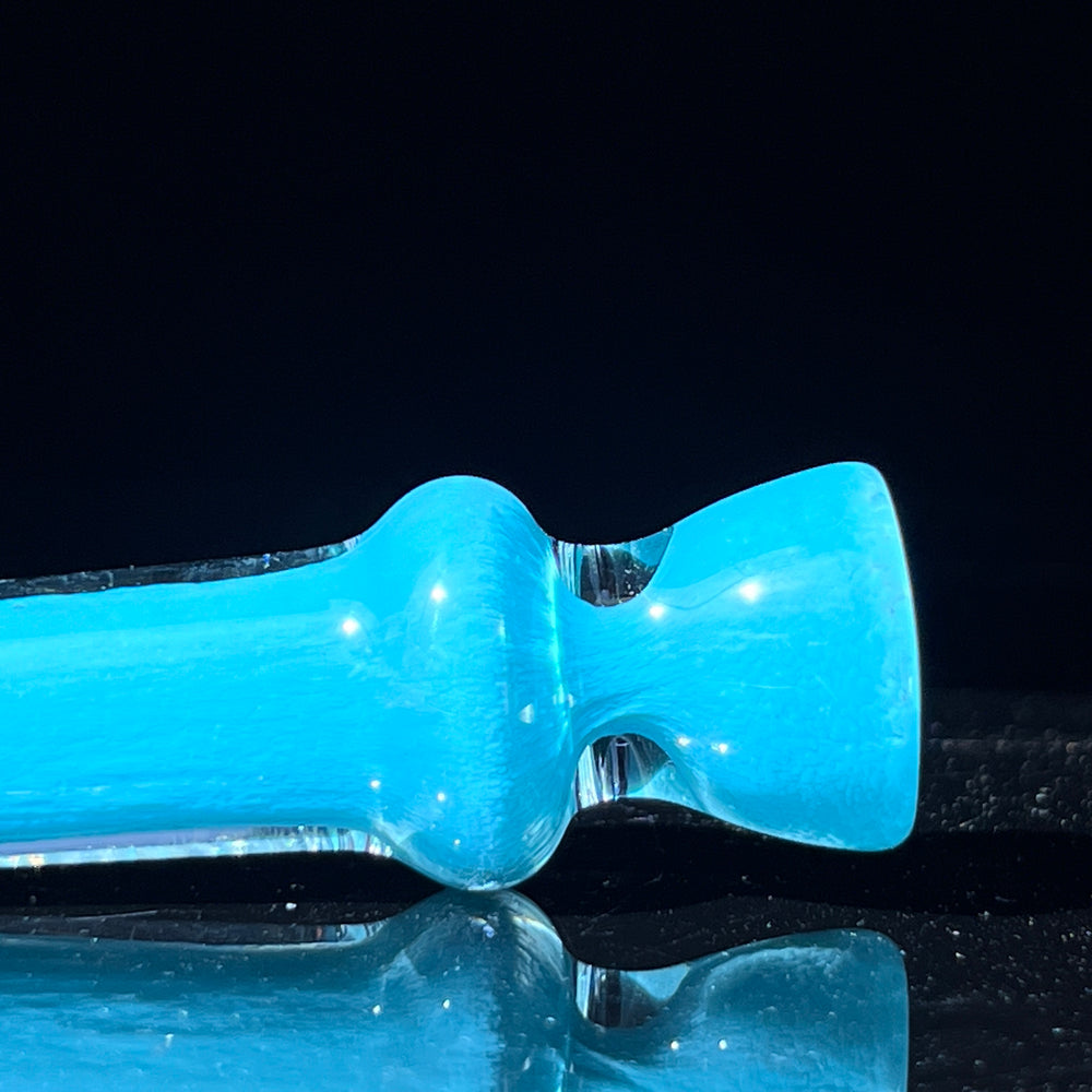 Seaside Turquoise Chillum Glass Pipe Schutz Glass   