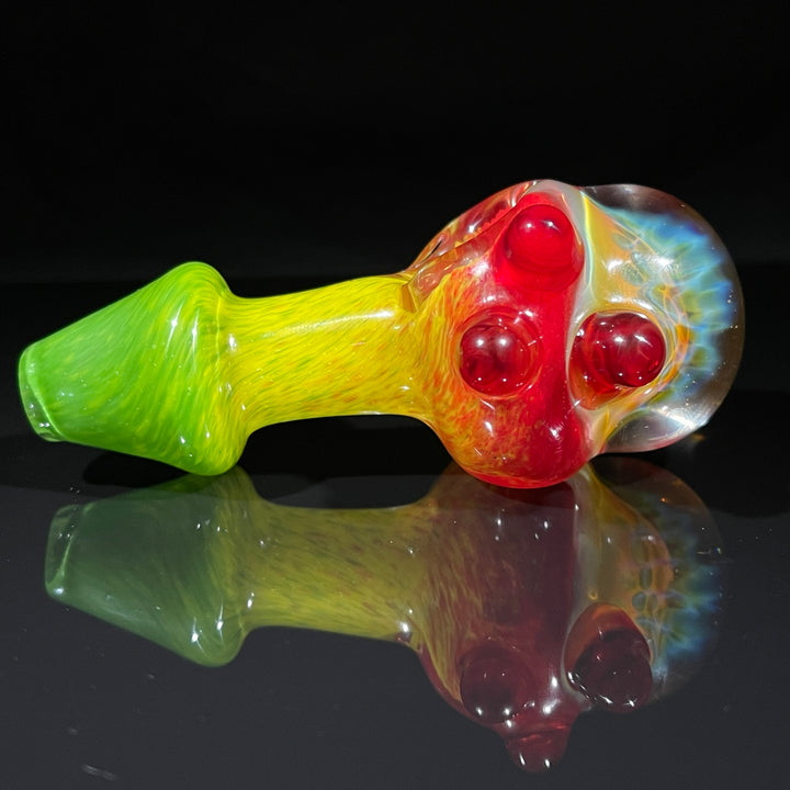 Frit Honeycomb Spoon Glass Pipe Catfish Glass