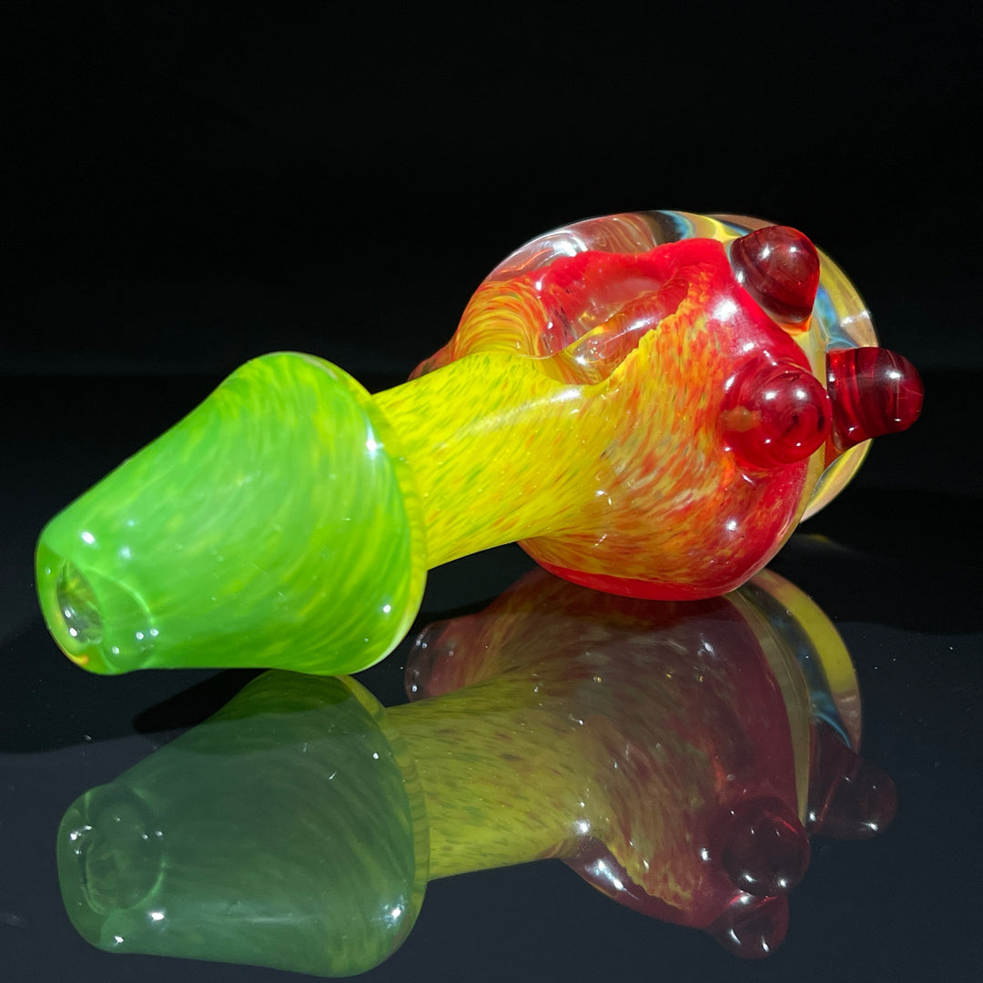 Frit Honeycomb Spoon Glass Pipe Catfish Glass