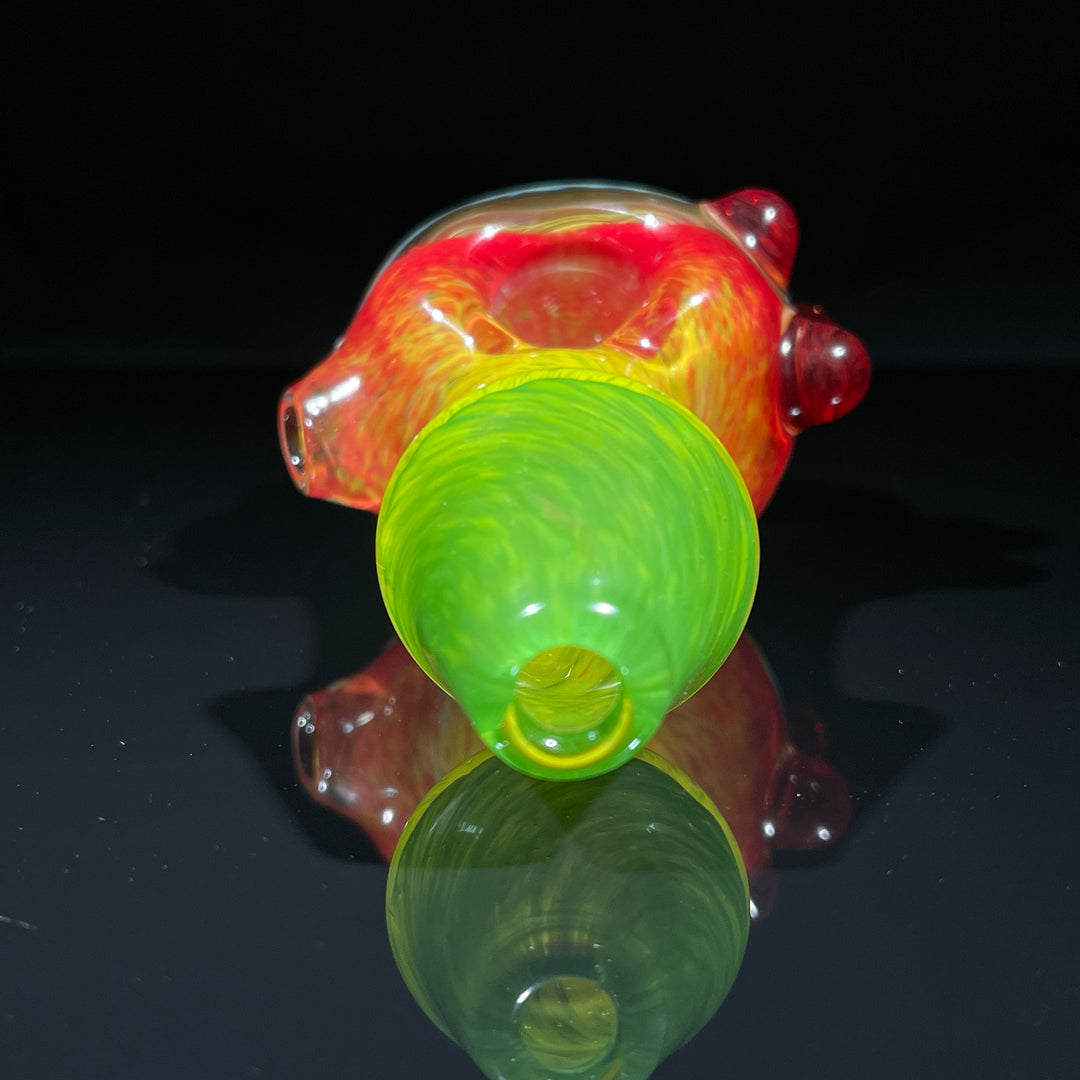 Frit Honeycomb Spoon Glass Pipe Catfish Glass