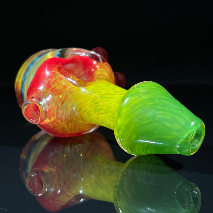 Frit Honeycomb Spoon Glass Pipe Catfish Glass