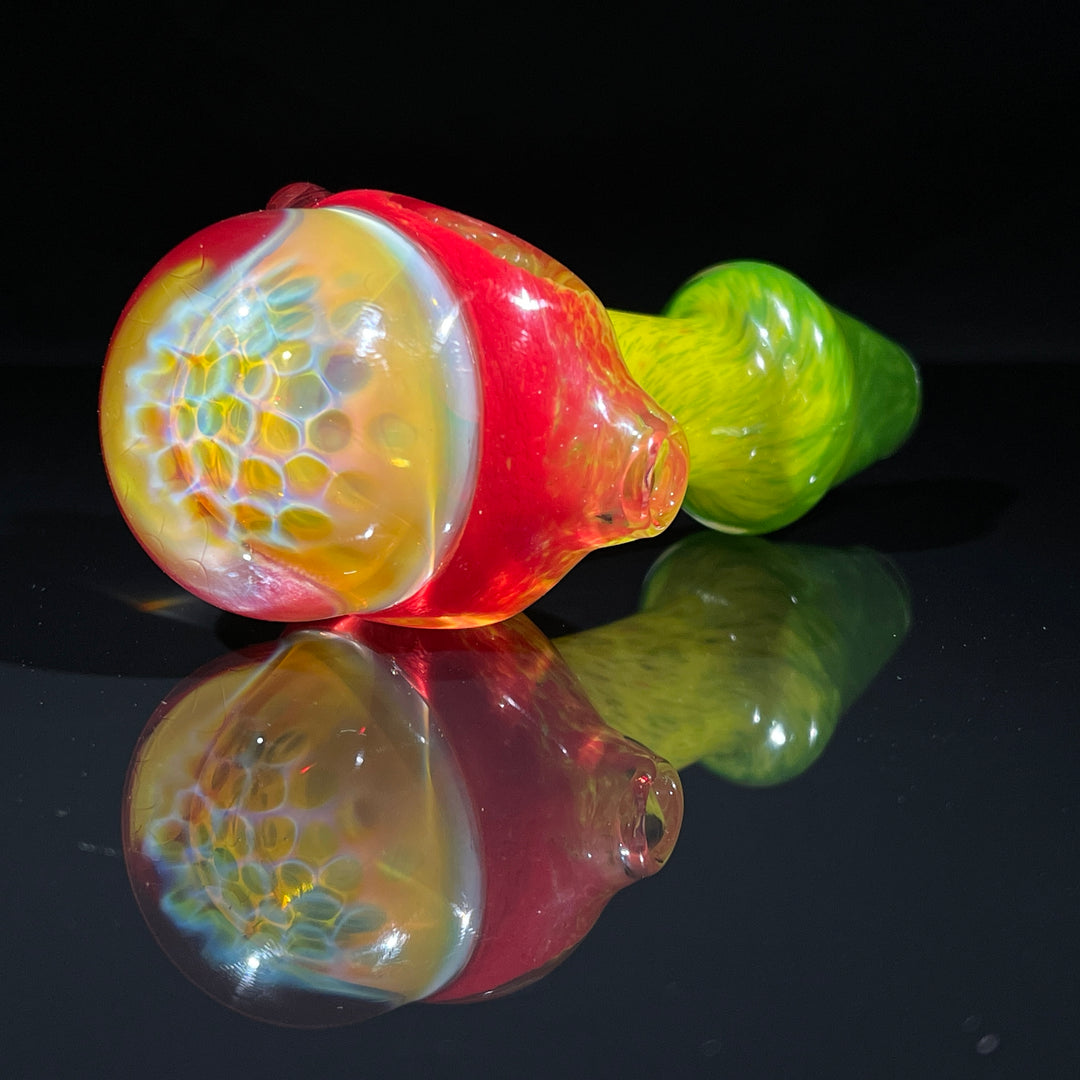 Frit Honeycomb Spoon Glass Pipe Catfish Glass