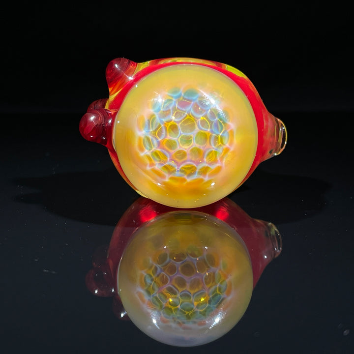 Frit Honeycomb Spoon Glass Pipe Catfish Glass