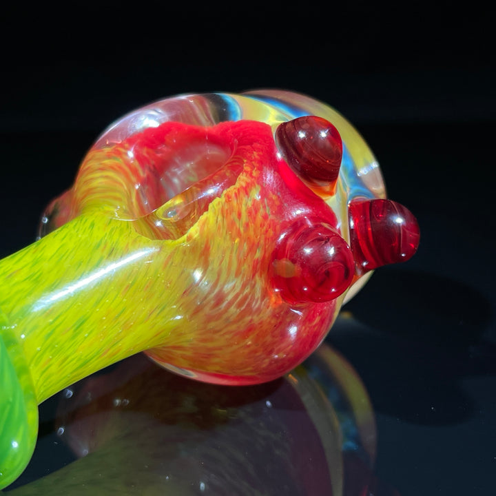 Frit Honeycomb Spoon Glass Pipe Catfish Glass