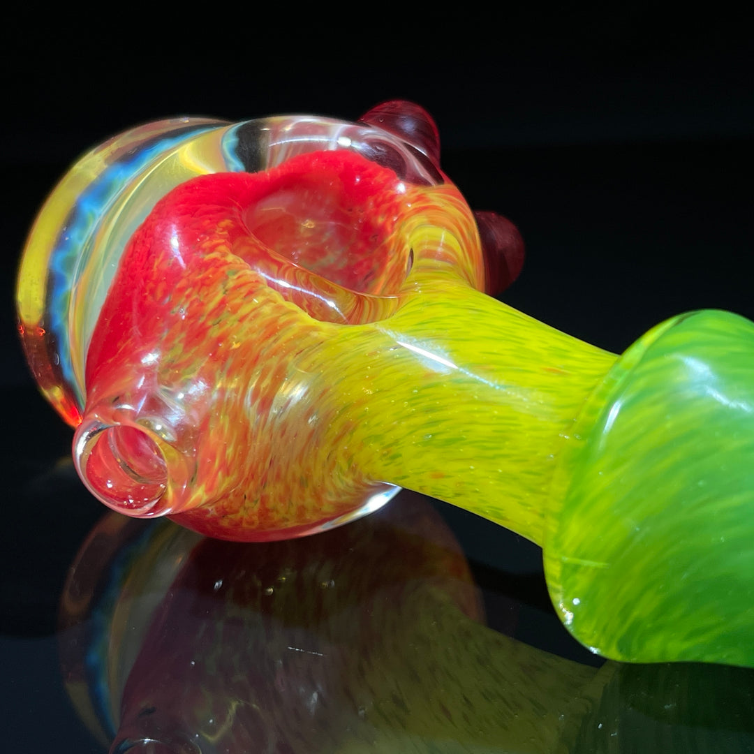 Frit Honeycomb Spoon Glass Pipe Catfish Glass