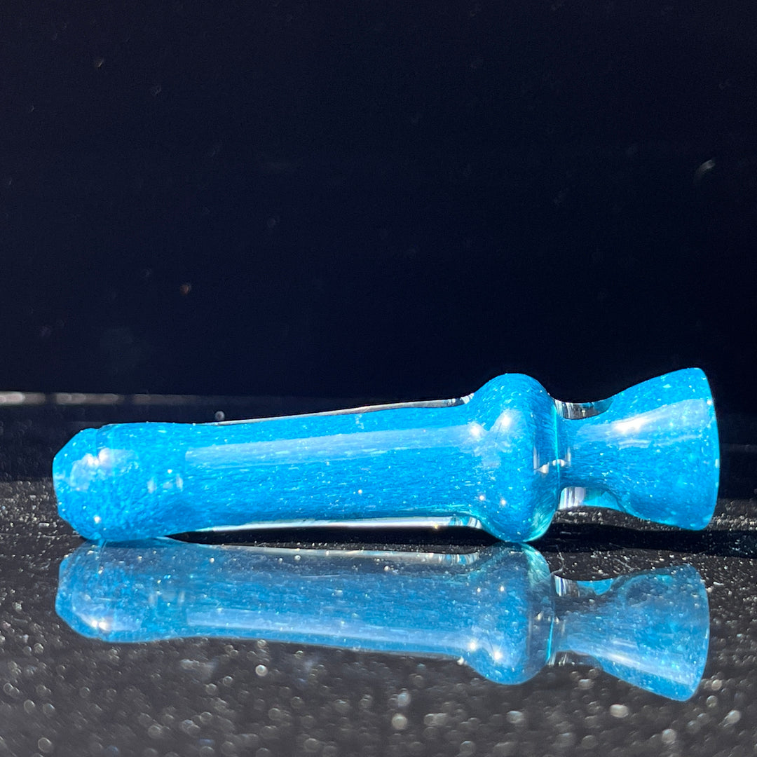 Salish Blue Chillum Glass Pipe Schutz Glass   