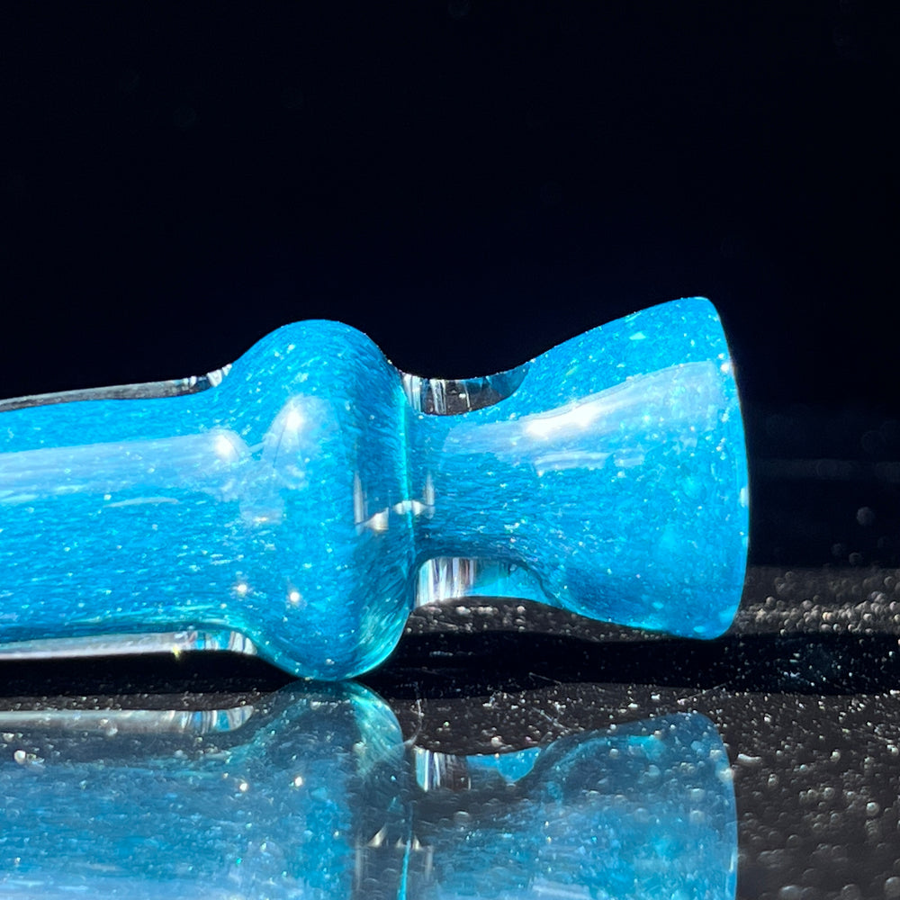 Salish Blue Chillum Glass Pipe Schutz Glass   