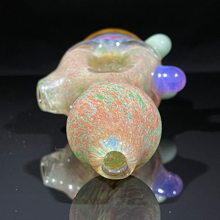 Frit Honeycomb Spoon Glass Pipe Catfish Glass