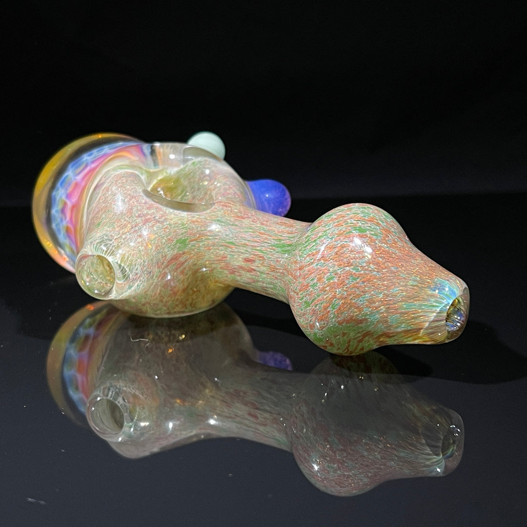 Frit Honeycomb Spoon Glass Pipe Catfish Glass