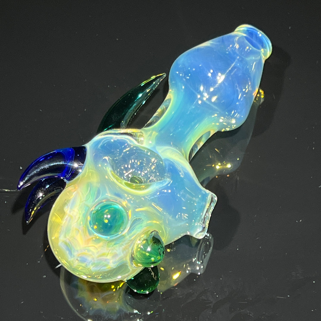 Horned Fume Honeycomb Spoon Glass Pipe Catfish Glass