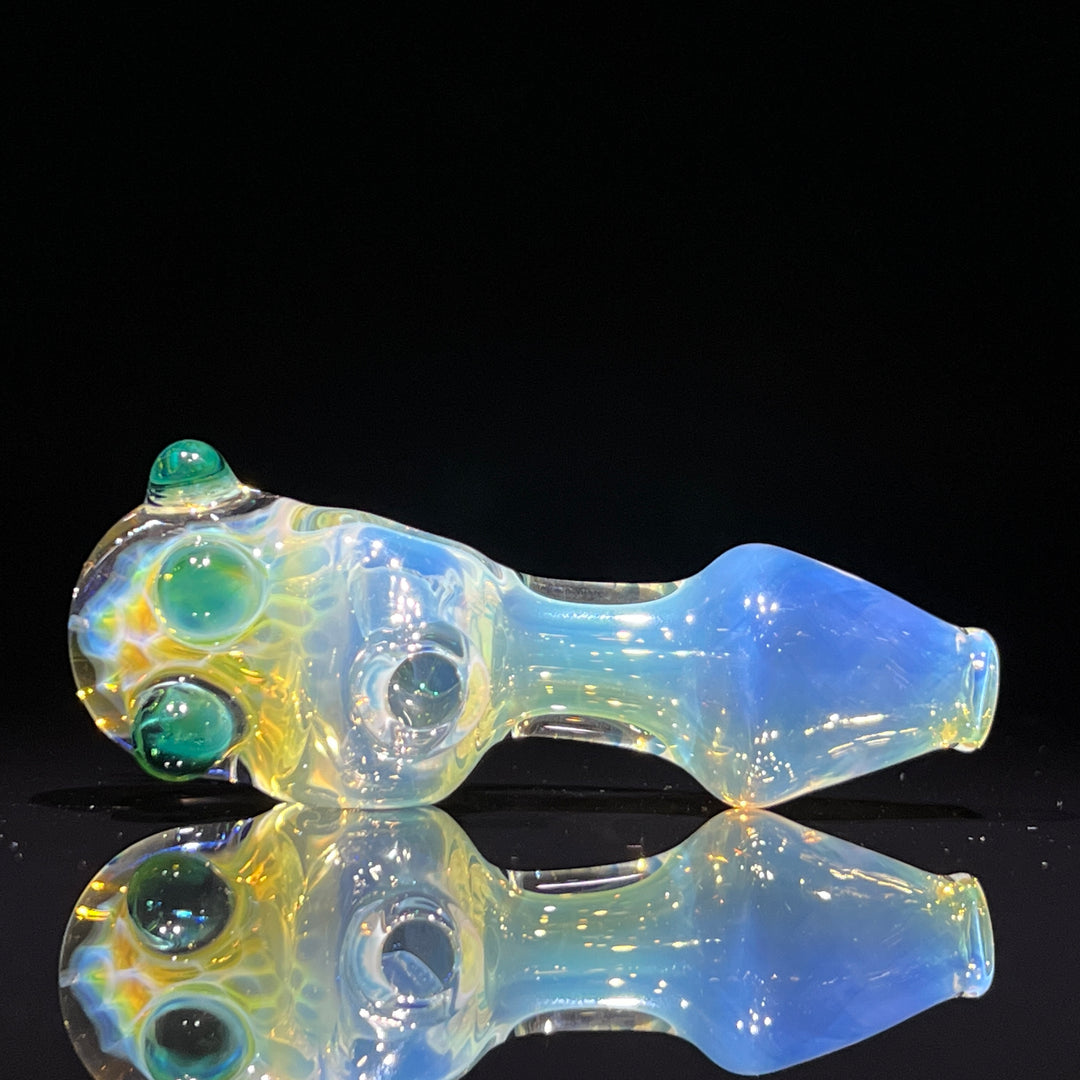 Horned Fume Honeycomb Spoon Glass Pipe Catfish Glass