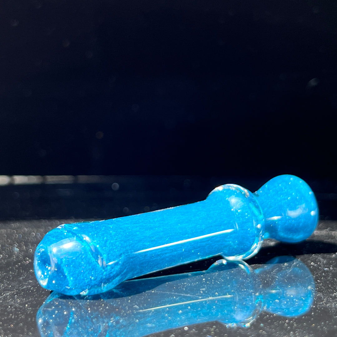 Salish Blue Chillum Glass Pipe Schutz Glass   