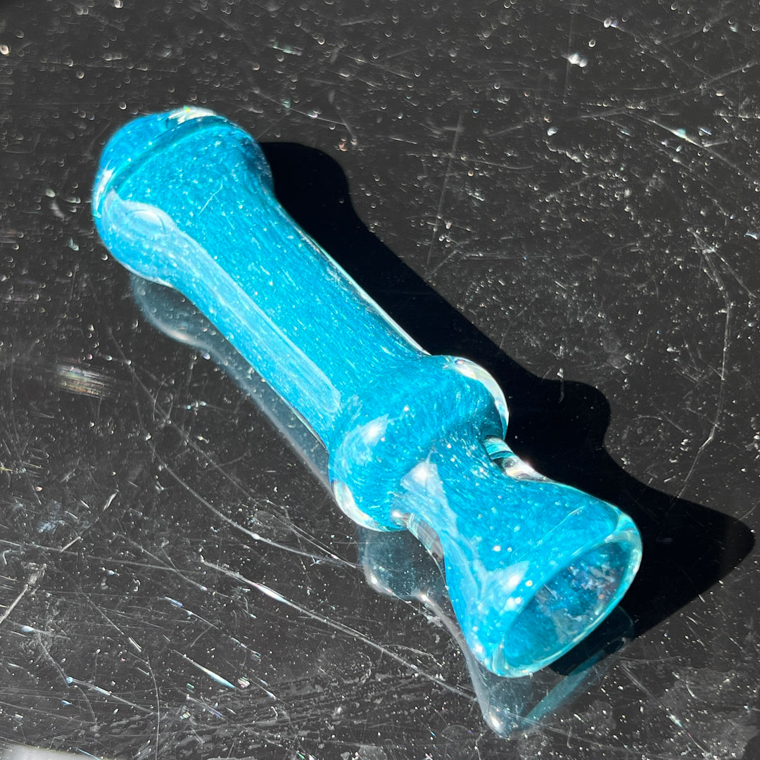 Salish Blue Chillum Glass Pipe Schutz Glass   