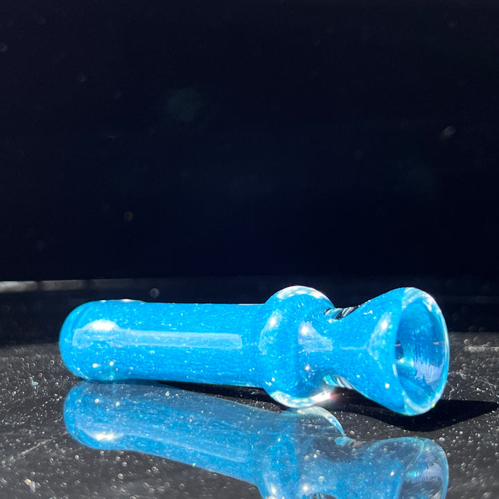 Salish Blue Chillum Glass Pipe Schutz Glass   