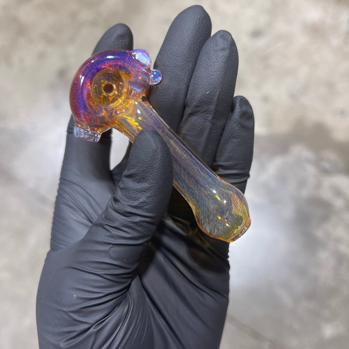 Frit Pocket Spoon Glass Pipe T-Bag Glass   