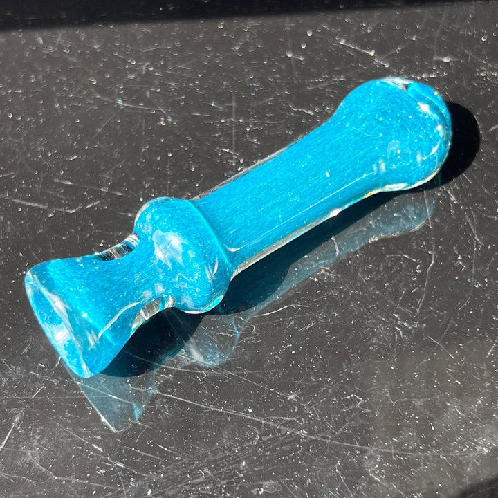 Salish Blue Chillum Glass Pipe Schutz Glass   