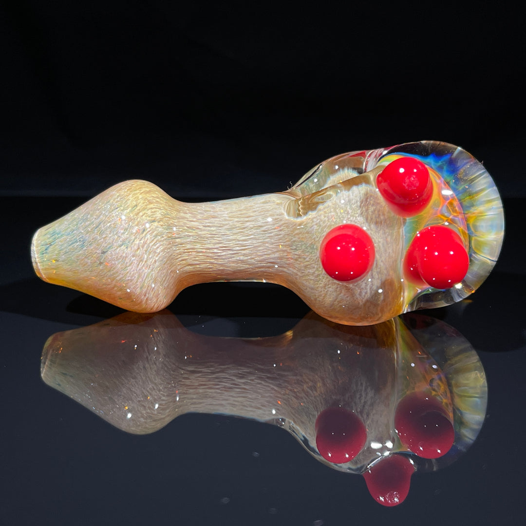 Frit Honeycomb Spoon Glass Pipe Catfish Glass