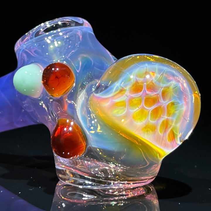 Fumed Honeycomb Hammer Glass Pipe Catfish Glass