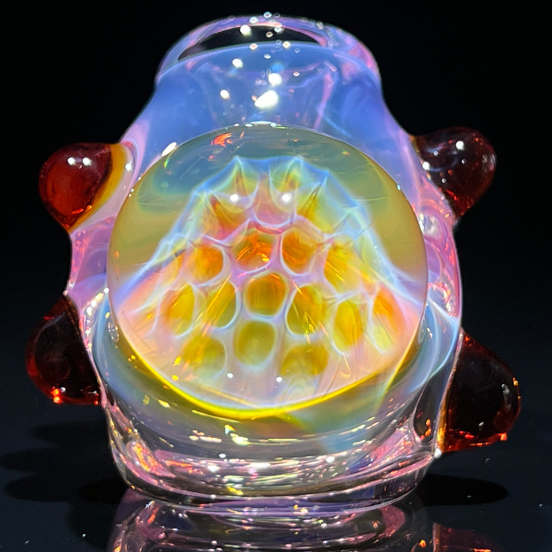 Fumed Honeycomb Hammer Glass Pipe Catfish Glass