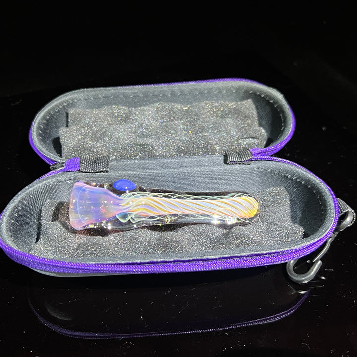 Thick Fume Chillum + Case Combo Glass Pipe Chuck Glass