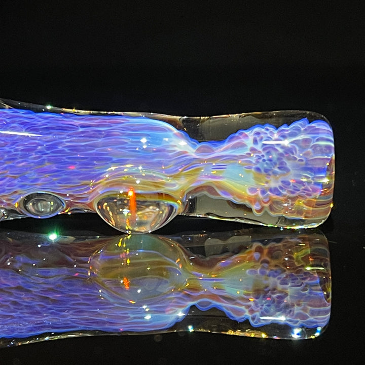 Purple Nebula Chillum Glass Pipe Tako Glass   