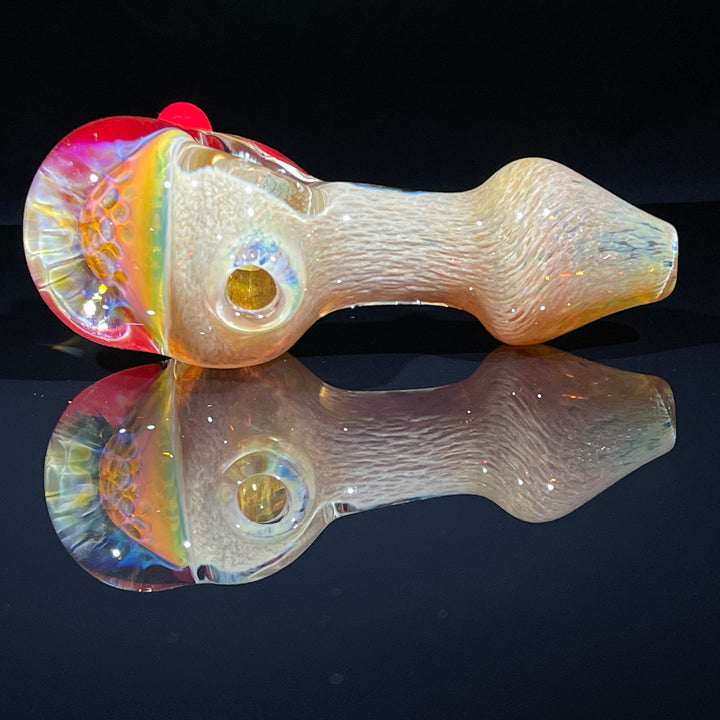 Frit Honeycomb Spoon Glass Pipe Catfish Glass