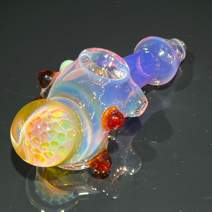 Fumed Honeycomb Hammer Glass Pipe Catfish Glass