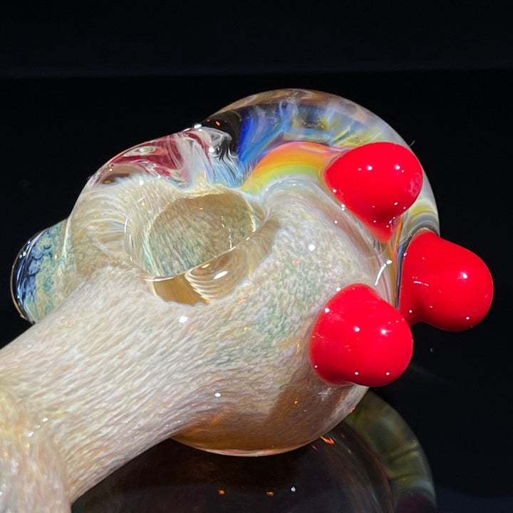 Frit Honeycomb Spoon Glass Pipe Catfish Glass