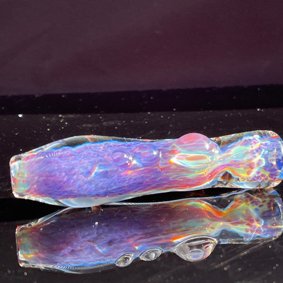 Purple Nebula Chillum Glass Pipe Tako Glass   