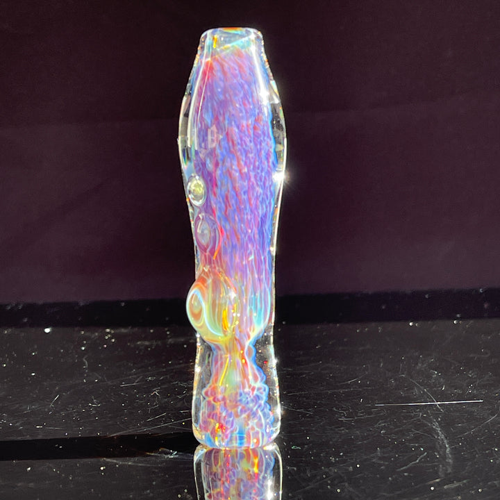 Purple Nebula Chillum Glass Pipe Tako Glass   