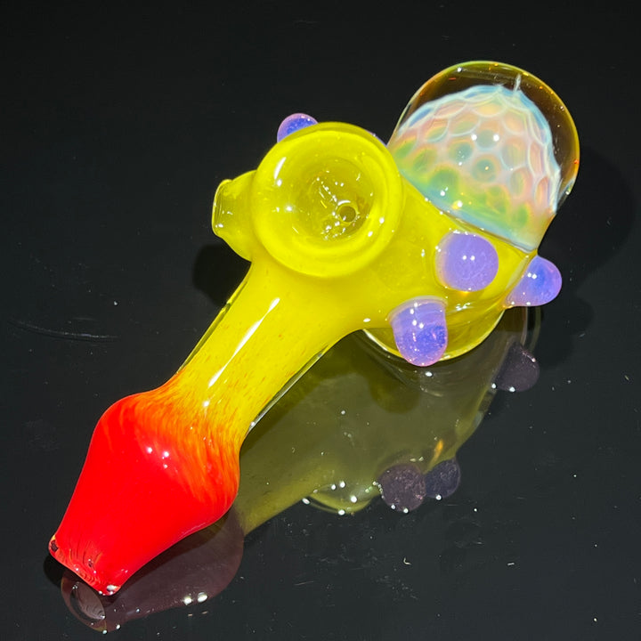 Frit Honeycomb Hammer Glass Pipe Catfish Glass