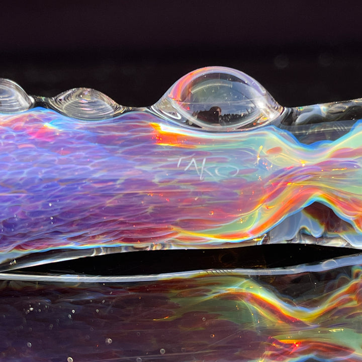 Purple Nebula Chillum Glass Pipe Tako Glass   