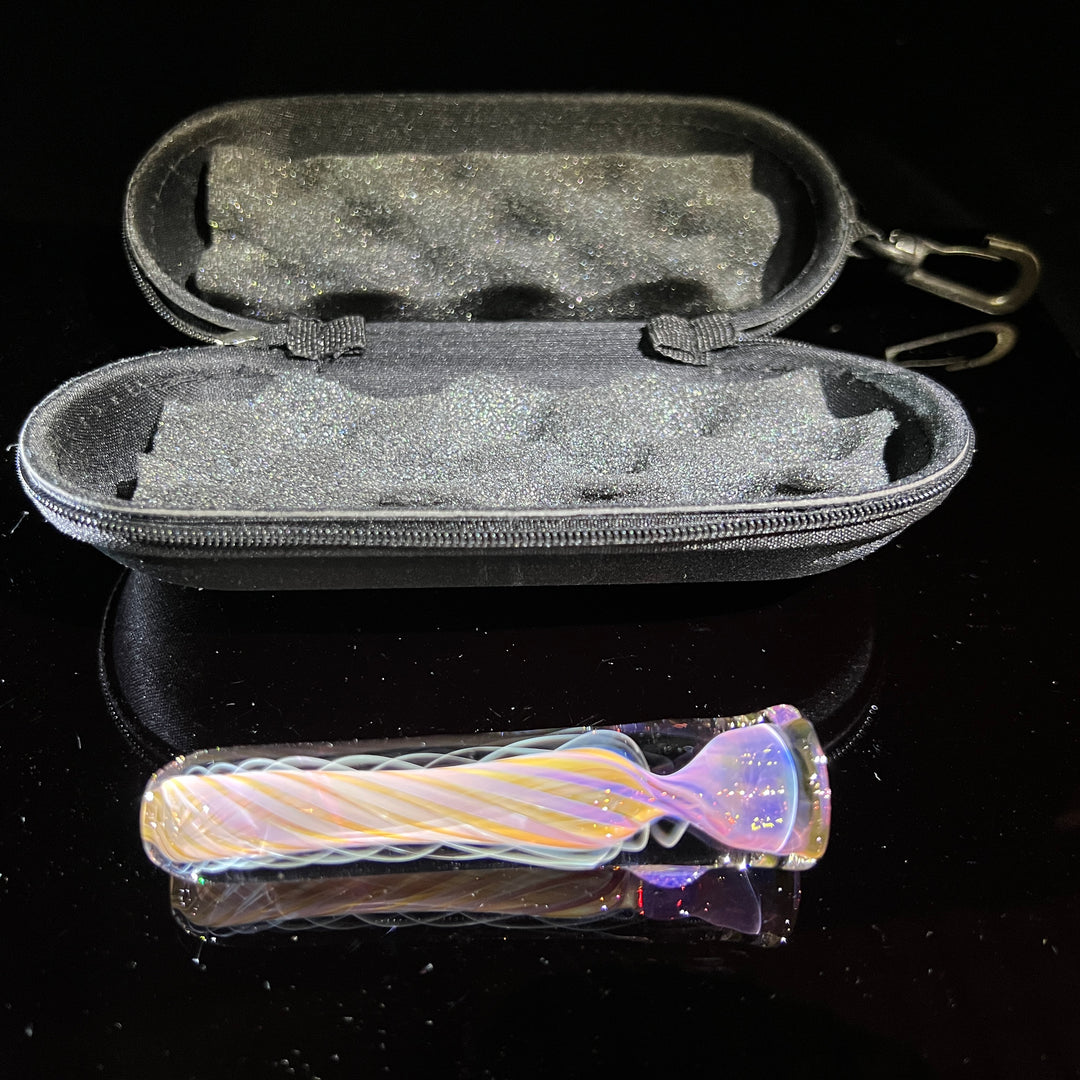 Thick Fume Chillum + Case Combo Glass Pipe Chuck Glass