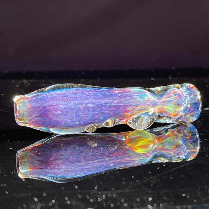 Purple Nebula Chillum Glass Pipe Tako Glass   