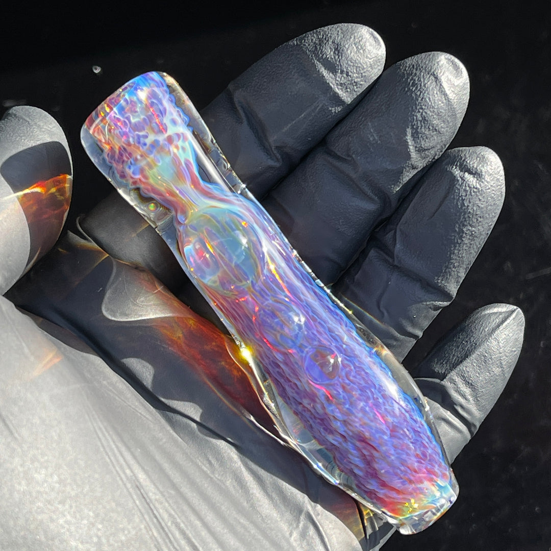 Purple Nebula Chillum Glass Pipe Tako Glass   