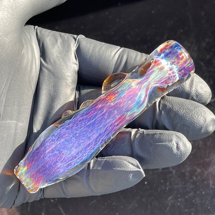 Purple Nebula Chillum Glass Pipe Tako Glass   