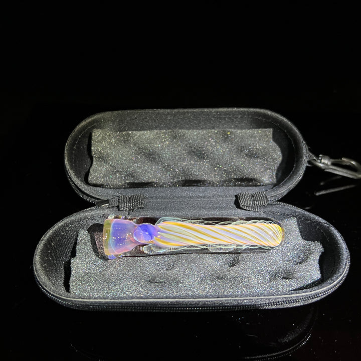 Thick Fume Chillum + Case Combo Glass Pipe Chuck Glass