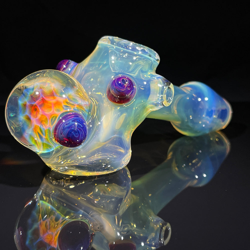 Fumed Honeycomb Hammer Glass Pipe Catfish Glass