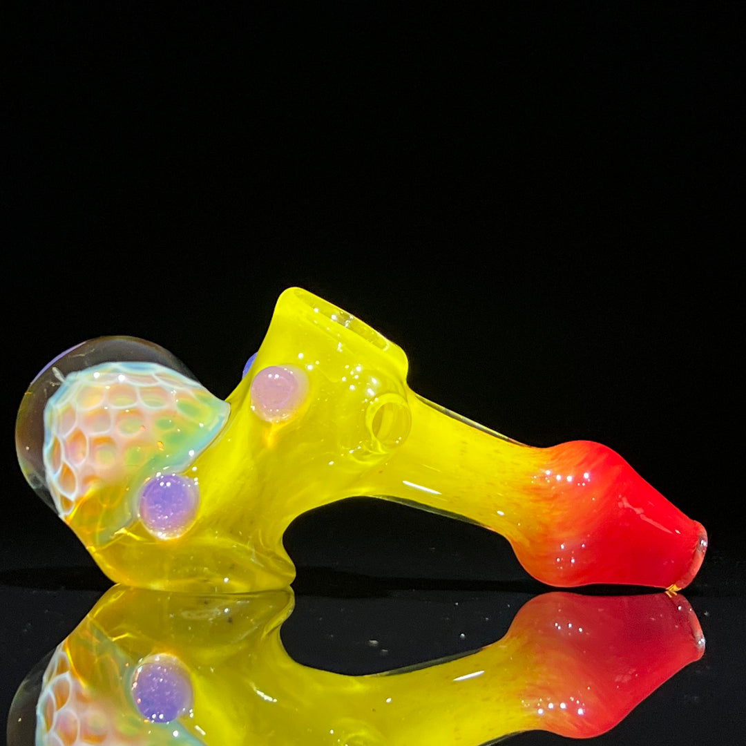 Frit Honeycomb Hammer Glass Pipe Catfish Glass