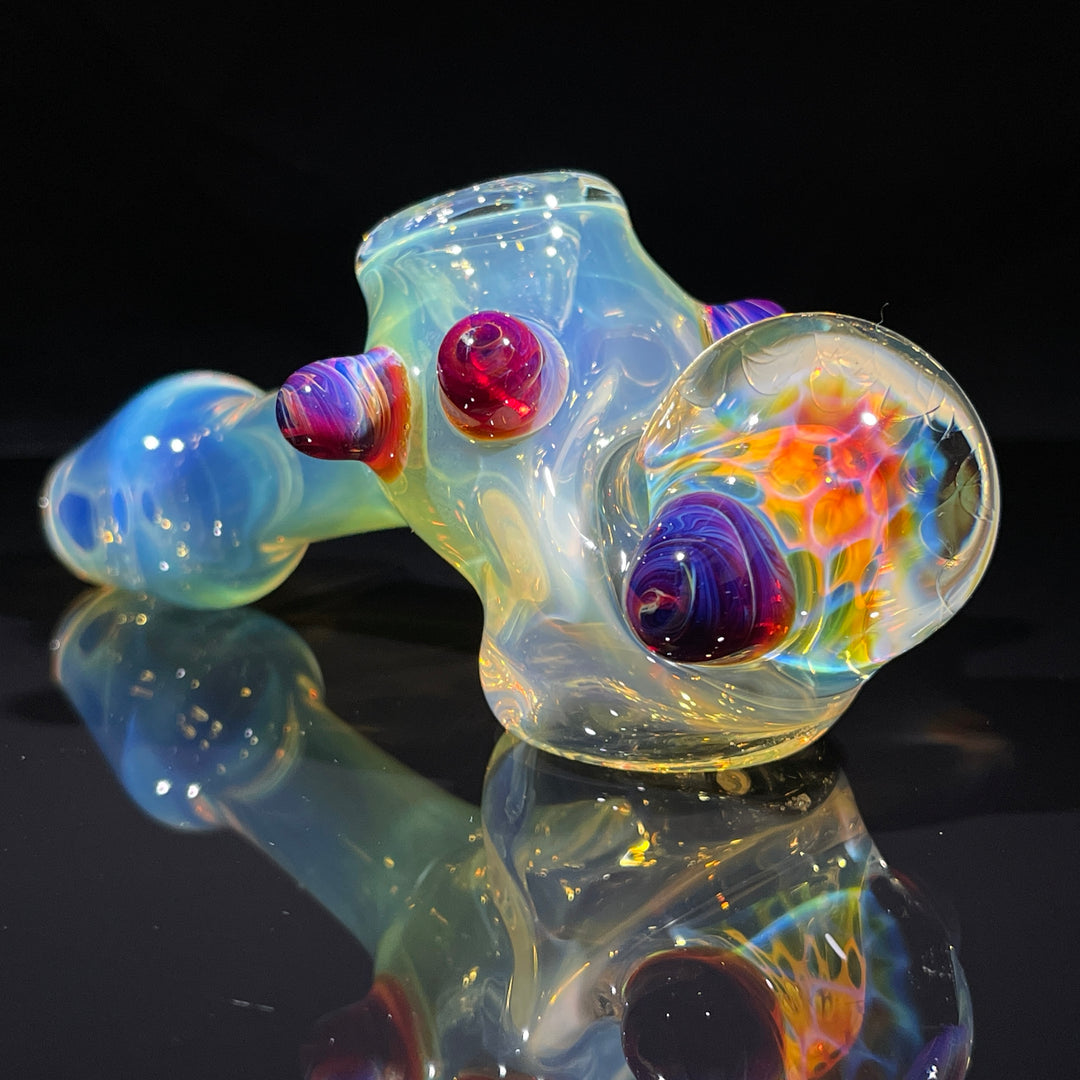 Fumed Honeycomb Hammer Glass Pipe Catfish Glass