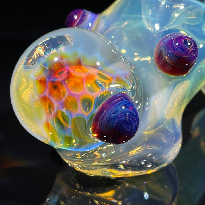 Fumed Honeycomb Hammer Glass Pipe Catfish Glass