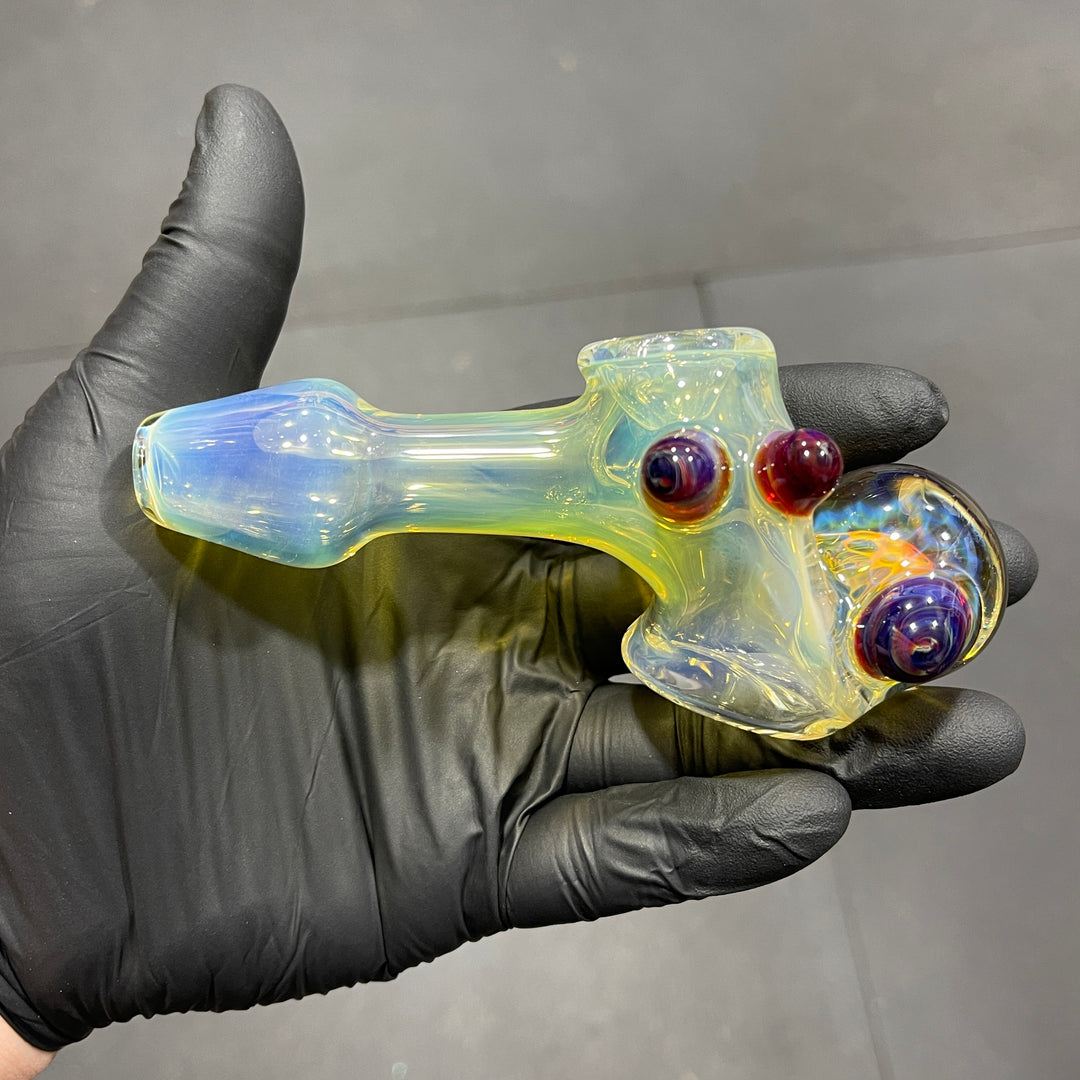 Fumed Honeycomb Hammer Glass Pipe Catfish Glass