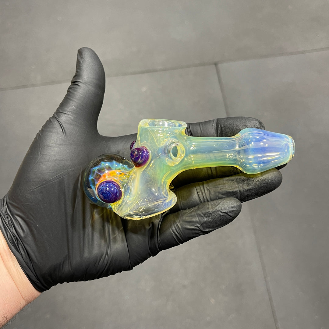 Fumed Honeycomb Hammer Glass Pipe Catfish Glass