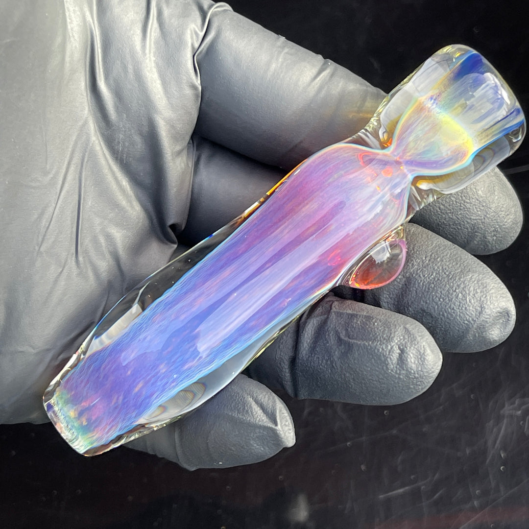 Purple Nebula Chillum Glass Pipe Tako Glass   