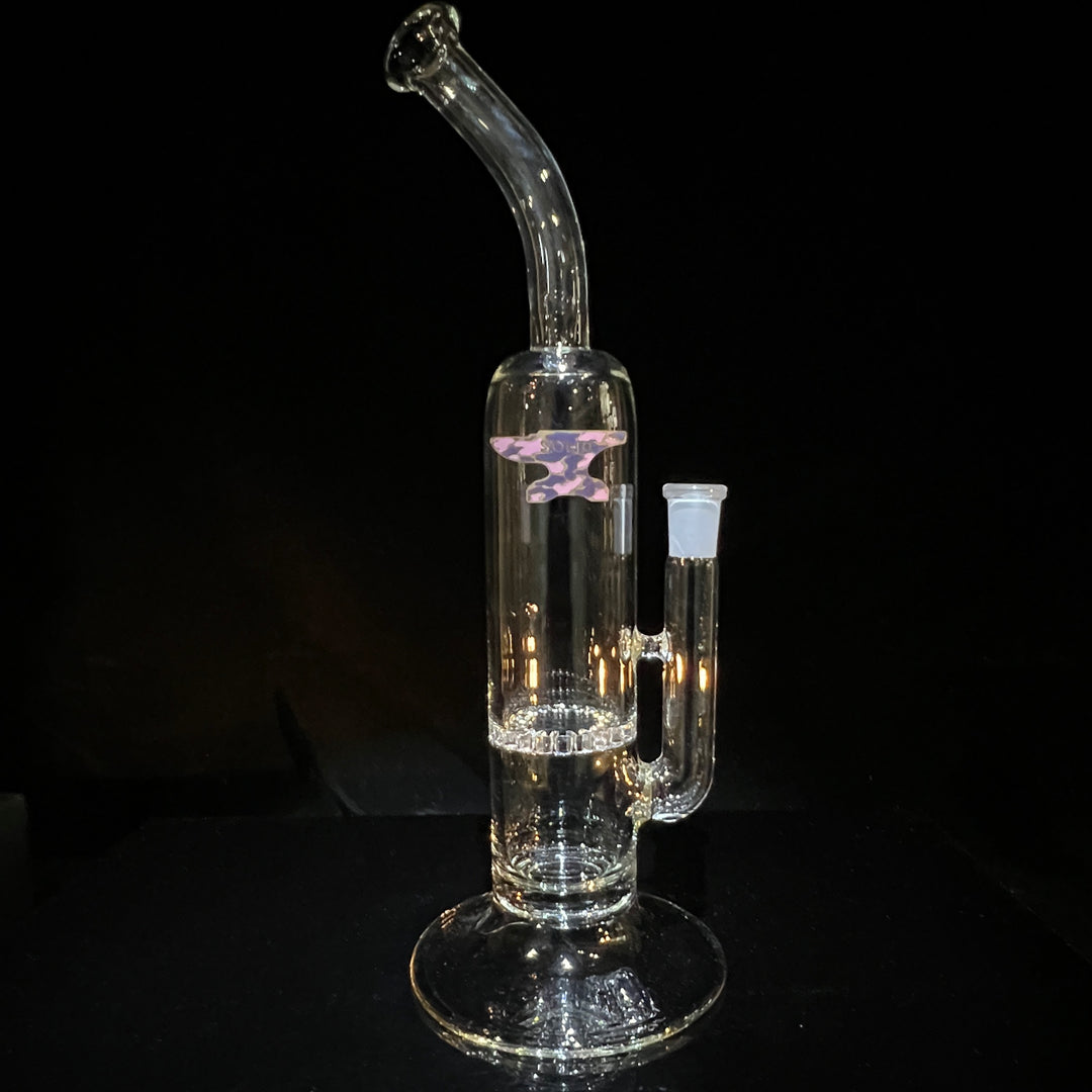 Solid Glass 12" Hurricane Bubbler Glass Pipe Solid Glass   